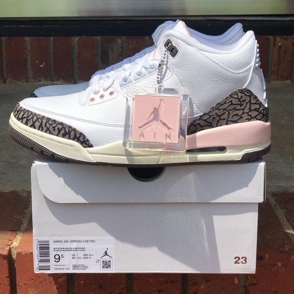 Air Jordan Retro 3 Dark Mocha / Neapolitan Size 9.5W / 8 Men - Picture 3 of 9